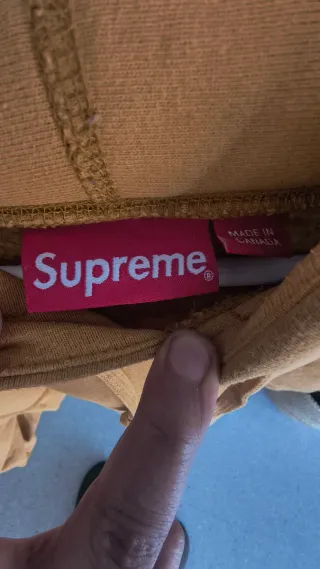 Sudadera Supreme Box Logo light mustard