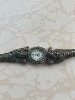 Orologio in Argento Gatti Scintillanti