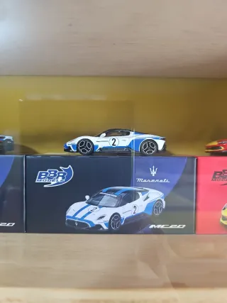BBR Models Maserati MC20 Blanco/Azul