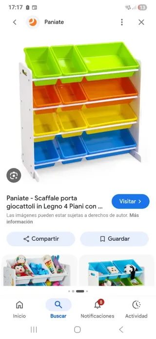 Caja de almacenaje infantil Paniate