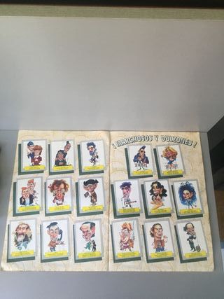 Álbum cromos karikatas Años 90 Completo este