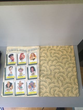 Álbum cromos karikatas Años 90 Completo este