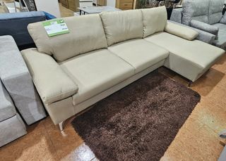 OFERTA DE SOFA CHAISELONGUE CON RINCONERA