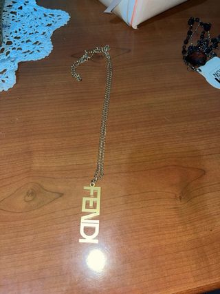 Collana Fendi plexy oro