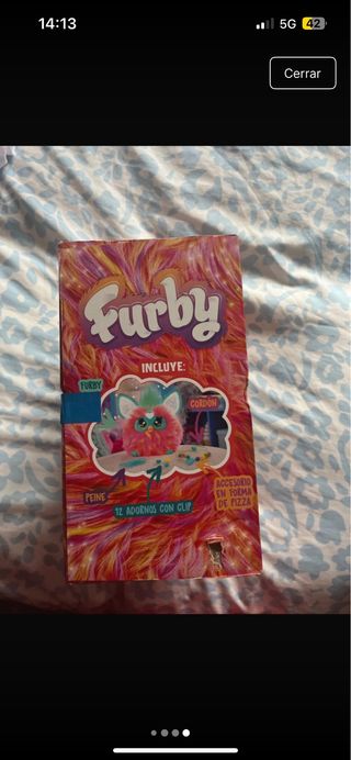 Furby naranja y rosa interactivo