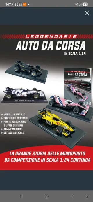 Modellini Auto da Corsa Scala 1:24