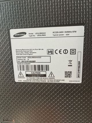 Samsung Smart TV 32 Negra
