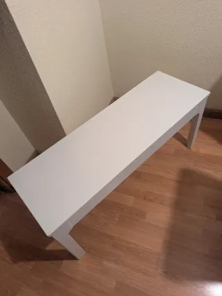Banco Ikea Ekdalen Blanco con cojines