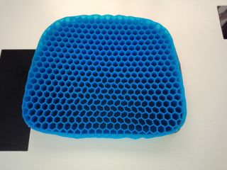 Cojín de gel con diseño de panal (azul)