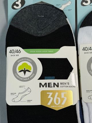 24 Pares Calcetines Algodón Hombre Tobilleros