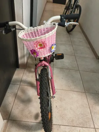 Bicicleta infantil rosa California