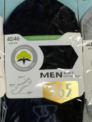 24 Pares Calcetines Algodón Hombre Tobilleros