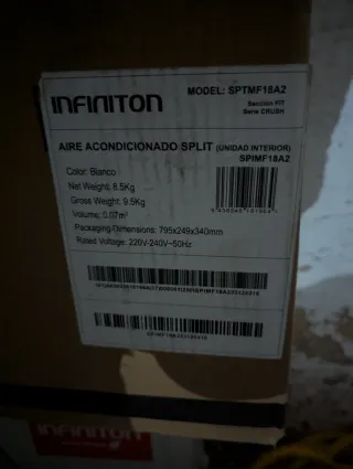 Aire Acondicionado Infiniton - 1 mes de uso