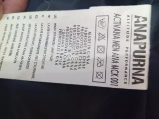 Abrigo Anapurna plumífero azul Talla M