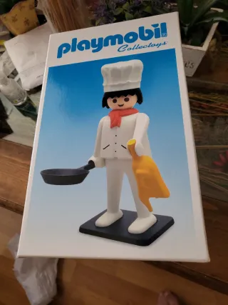 Playmobil Cocinero con Sartén y pollo