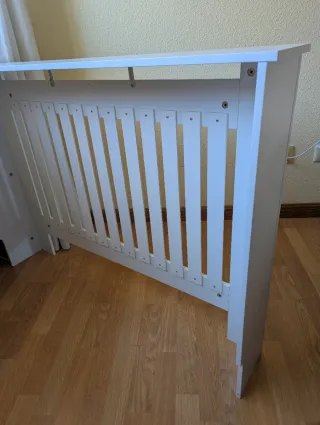 Cubierta para radiador blanco de VidaXL