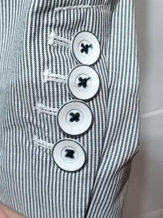 Americana Esprit rayas azul y blanco Talla xl