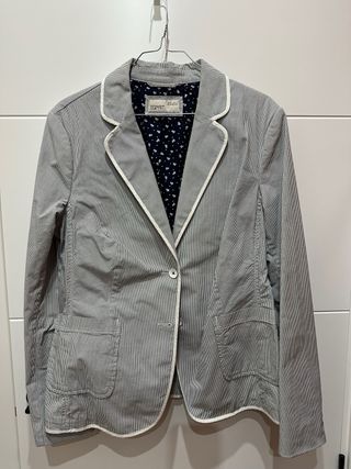 Americana Esprit rayas azul y blanco Talla xl