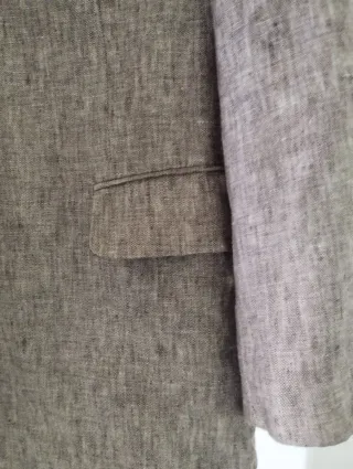 Giacca uomo lino marrone taglia 58