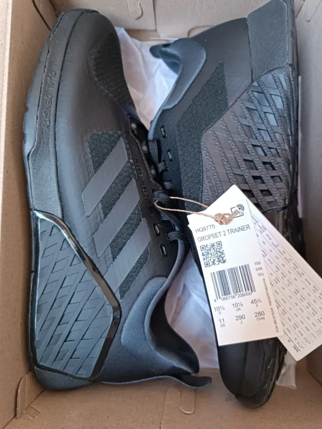 Adidas Zapatillas Deportivas Talla 45.5 Negras