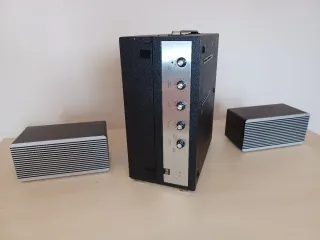 Tocadiscos DUAL P41 F, altavoces y eje multidiscos