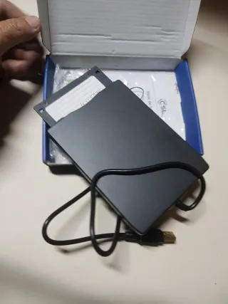 Lector Disquete CSL USB Externo Negro