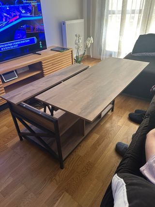 Mesa de centro madera y metal