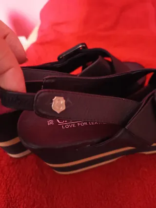 Sandalias plataforma Carmela negras