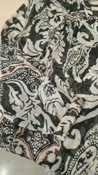 Camisa Zara Estampada Manga Larga