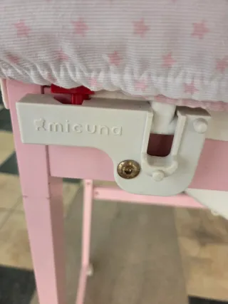 Bañera cambiador bebé rosa