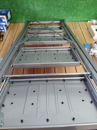 SONGMICS Escalera de Tijera con 4 Peldaños, Metál