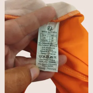 Fato de banho laranja 10 anos