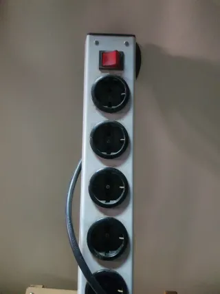 Regleta 6 enchufes con interruptor