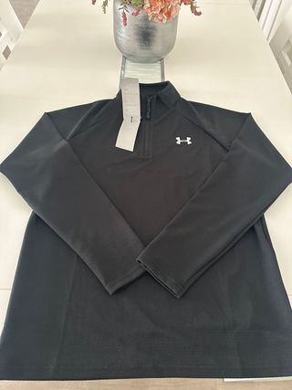 Camiseta Under Armour 1/4 Zip Hombre Negra