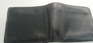 Cartera Porter Negra Piel Italiana