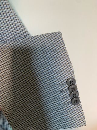 Blazer uomo grigio a quadri
