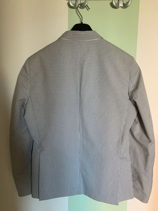 Blazer uomo grigio a quadri