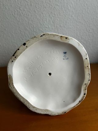 Figura porcelana niño con perro