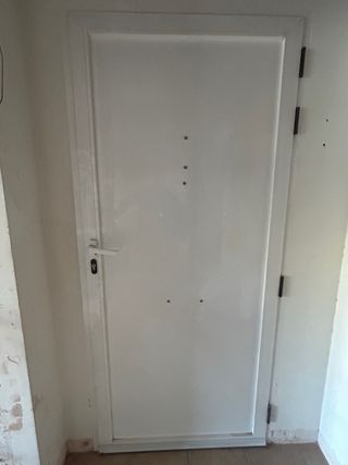 Puerta de seguridad blanca. Sin el león 350€