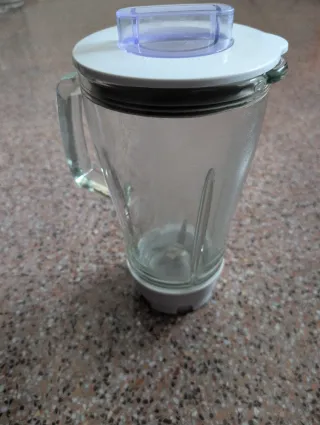 Jarra cristal Silvercrest batidora vaso