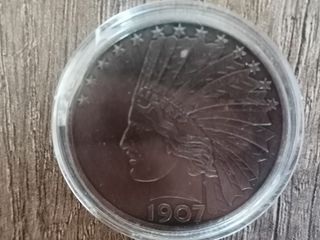 Moneda Cabeza India 1907