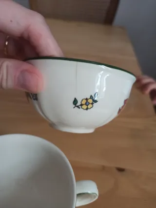 Dos tazas Villeroy & Boch florales