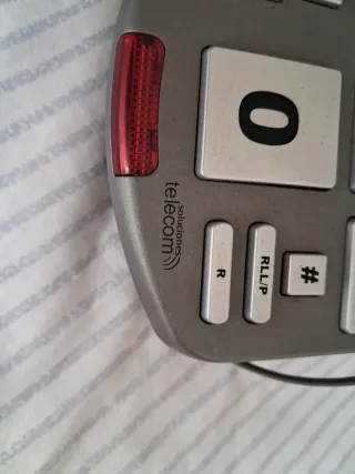 Teléfono fijo Telecom gris