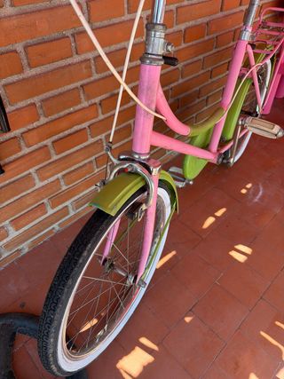 Bicicleta Vintage 20” Rosa y Verde
