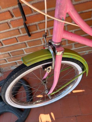 Bicicleta Vintage 20” Rosa y Verde