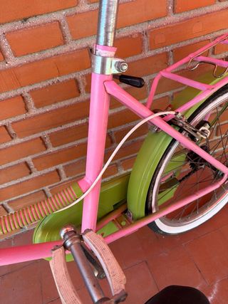 Bicicleta Vintage 20” Rosa y Verde