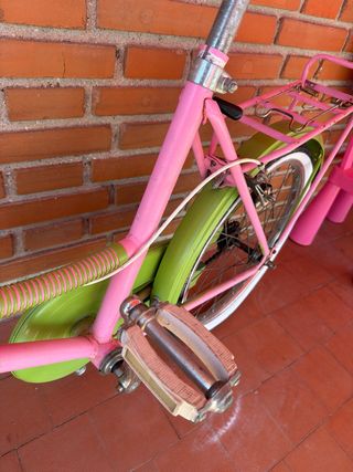 Bicicleta Vintage 20” Rosa y Verde