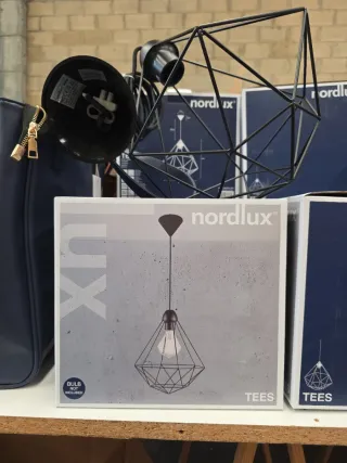 Lámpara colgante Nordlux metal negro