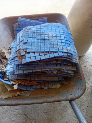 Gresite azul para piscina