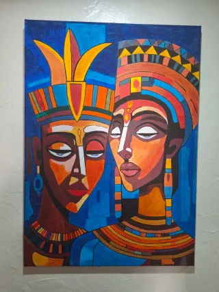 Pintura acrílica lienzo hecho a mano